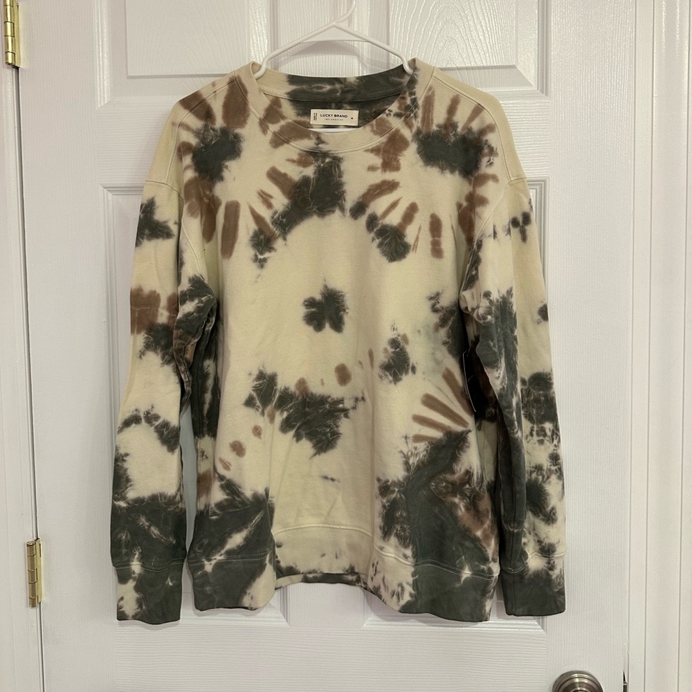 NWT Lucky Brand Crewneck Tiedye